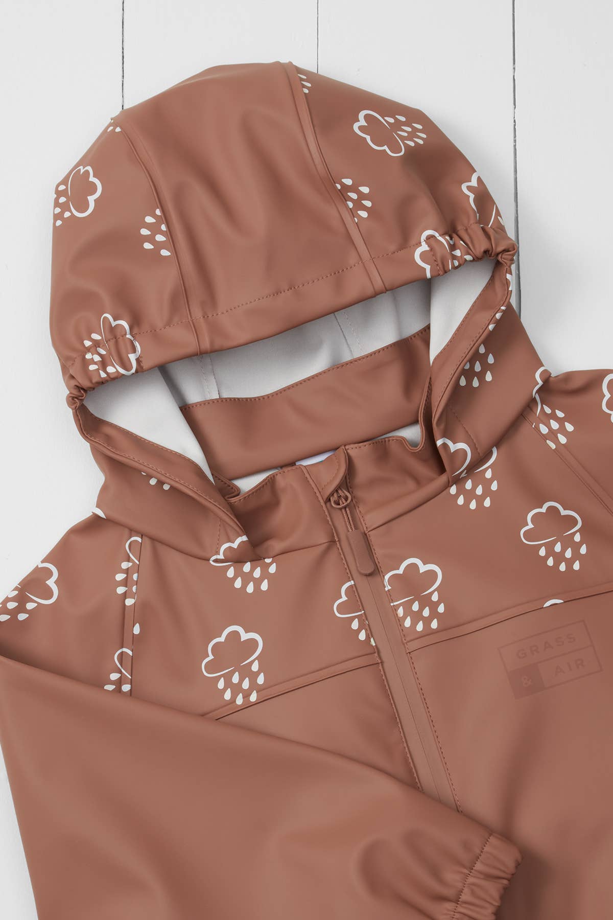 Rose Colour Changing Kids Rain Jacket