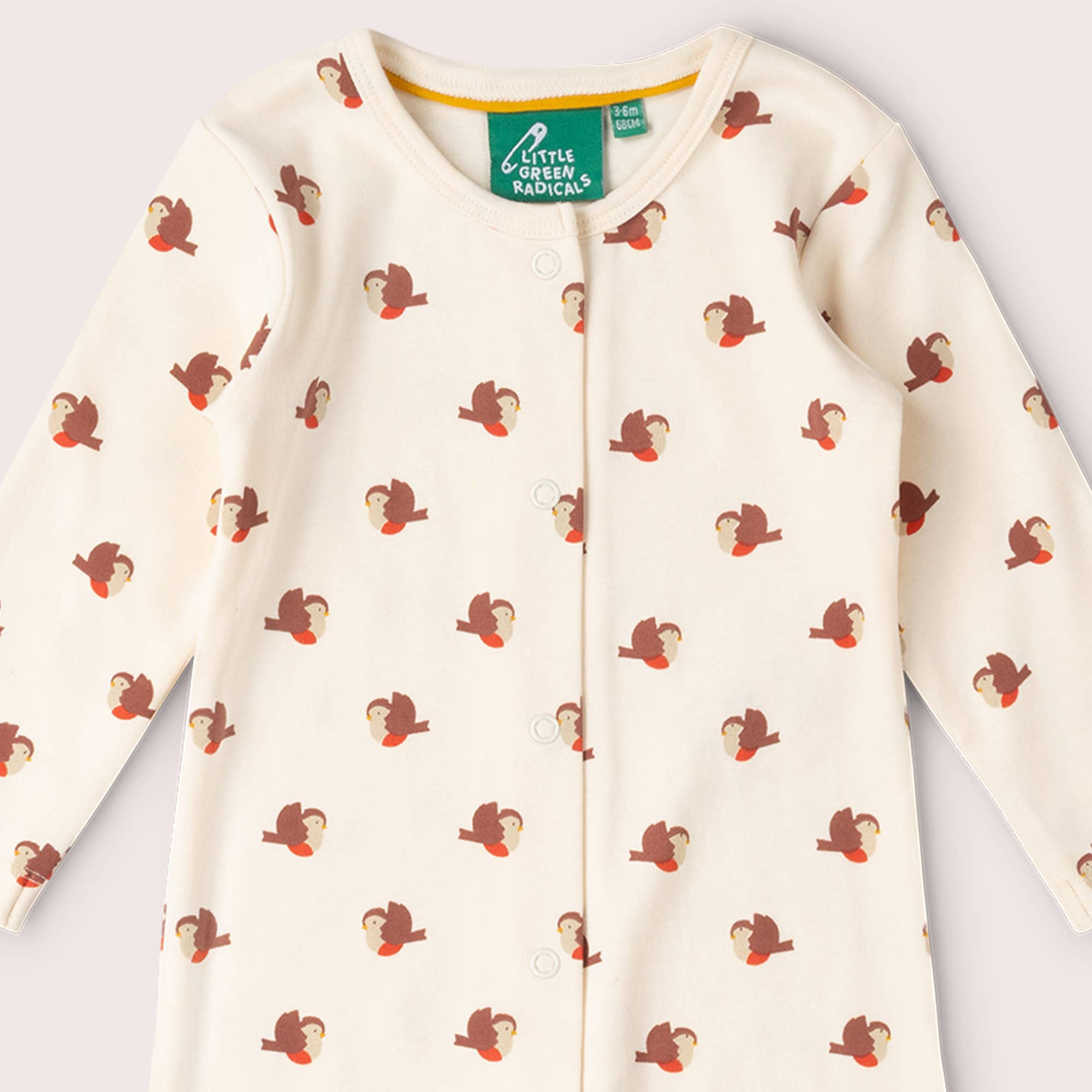 Little Robin Organic Babygrow