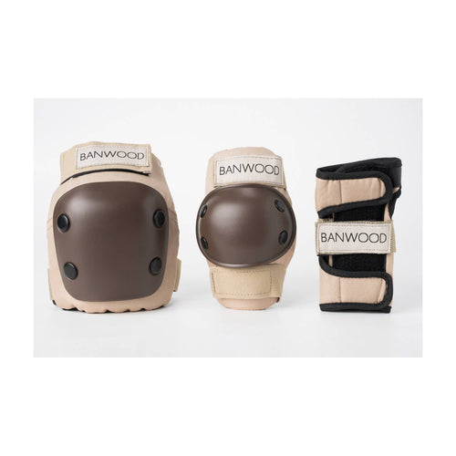 Banwood kids' protective gear set, children's knee and elbow pads, one size