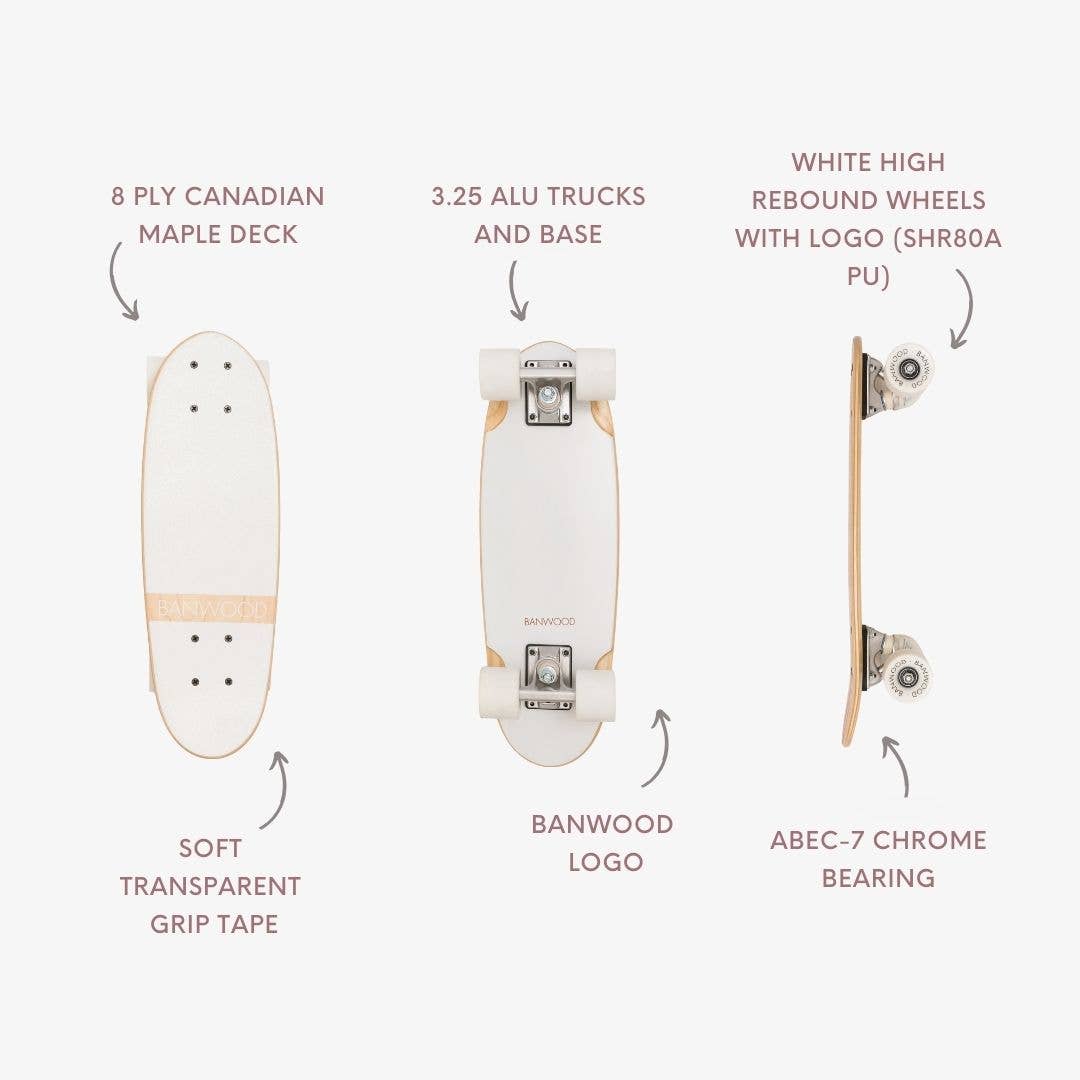 BANWOOD SKATEBOARD - WHITE