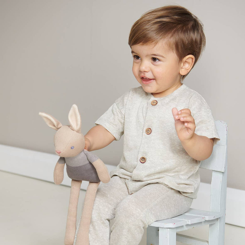 Baby Threads Taupe Bunny - Organic Doll 35cm