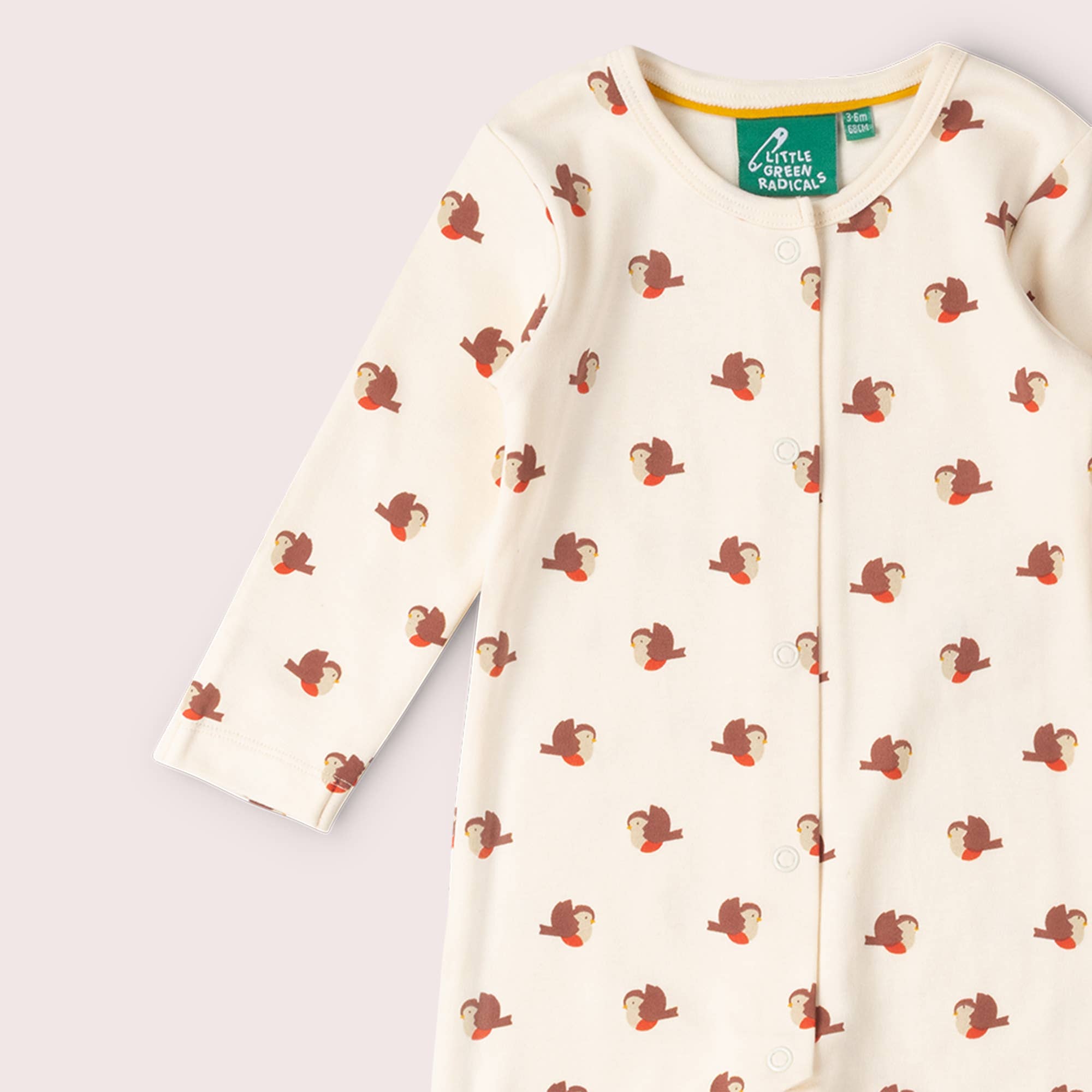 Little Robin Organic Babygrow