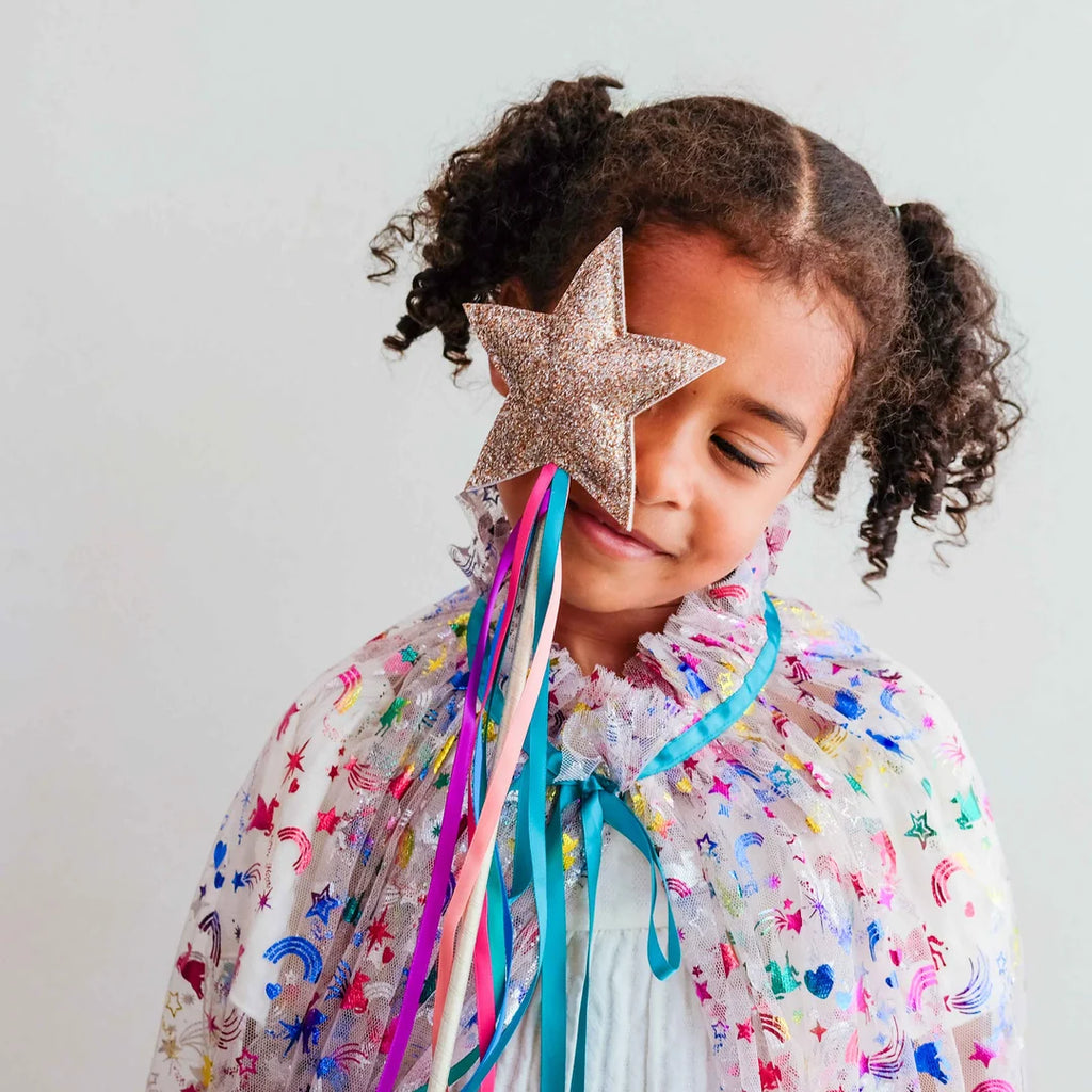 Rainbow kids' wand, children's dress-up wand, Mimi & Lula