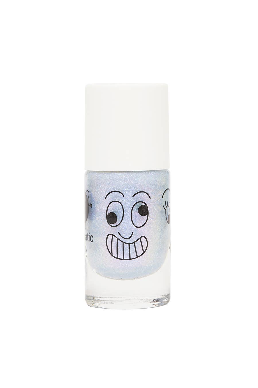 Nailmatic Merlin pearly blue kids' nail polish, water-based polish