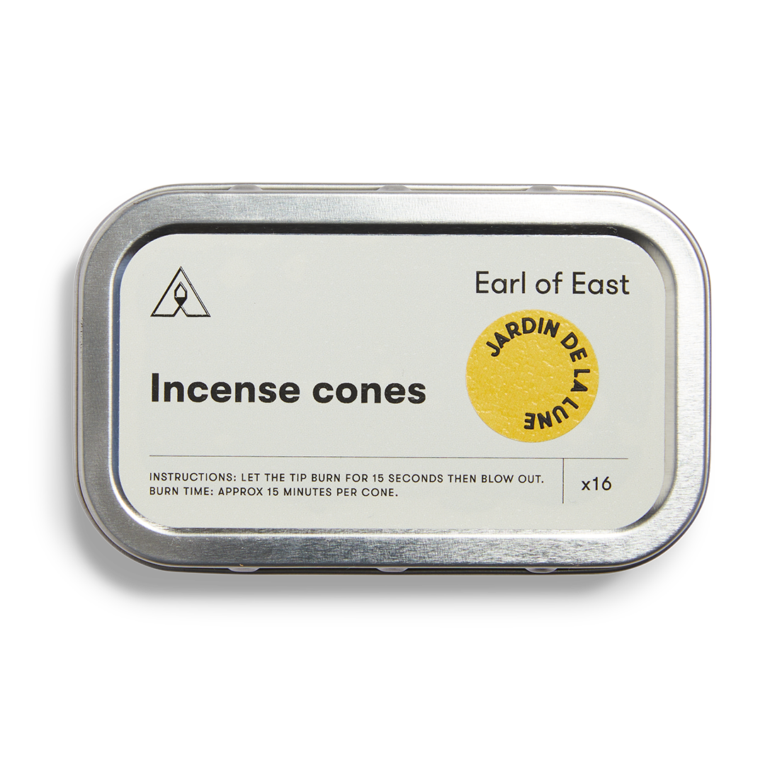 Jardin de la Lune incense cones, pack of 16, Earl of East
