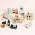 Le Toy Van complete dolls house furniture set, kids' wooden play set
