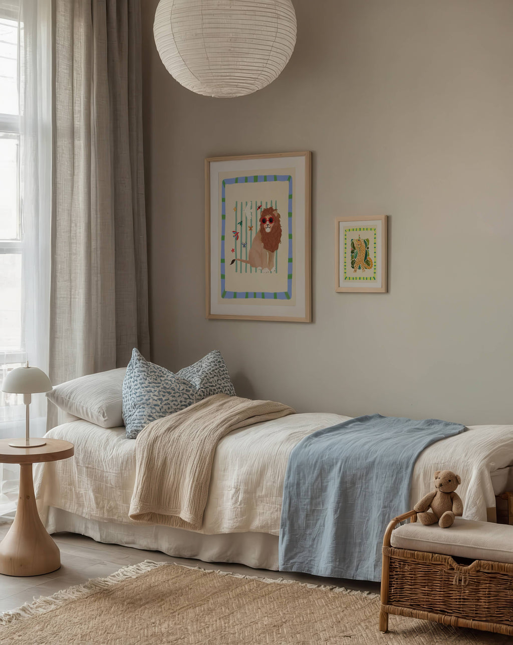 Leo Lion , Kids Art Print, Colourful Art, Fun Art, Animal