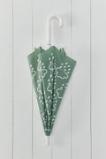 Colour-revealing kids' umbrella in khaki green, children's rain umbrella, Grass & Air