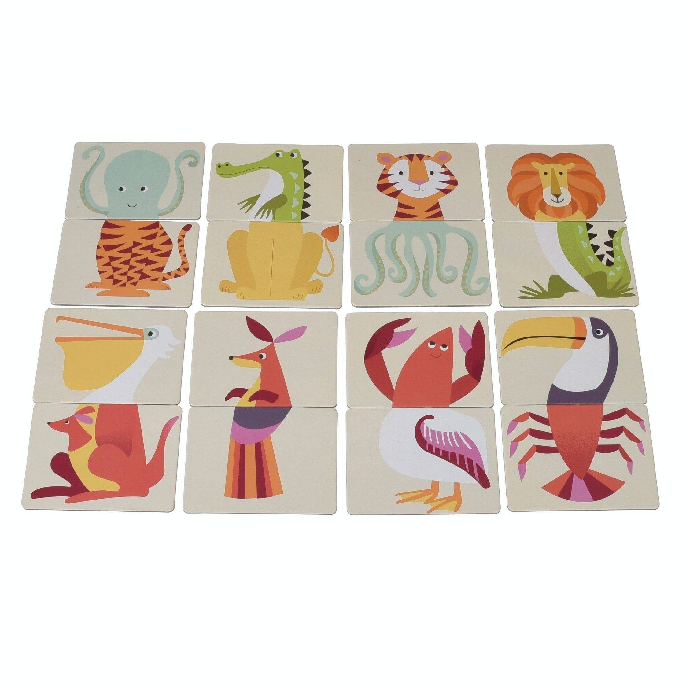 Heads And Tails Game - Colourful Creatures