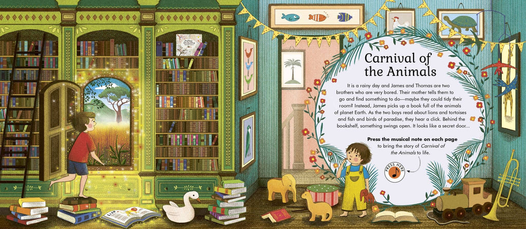 The Story Orchestra Carnival of the Animals musical children's book, The Quarto Group