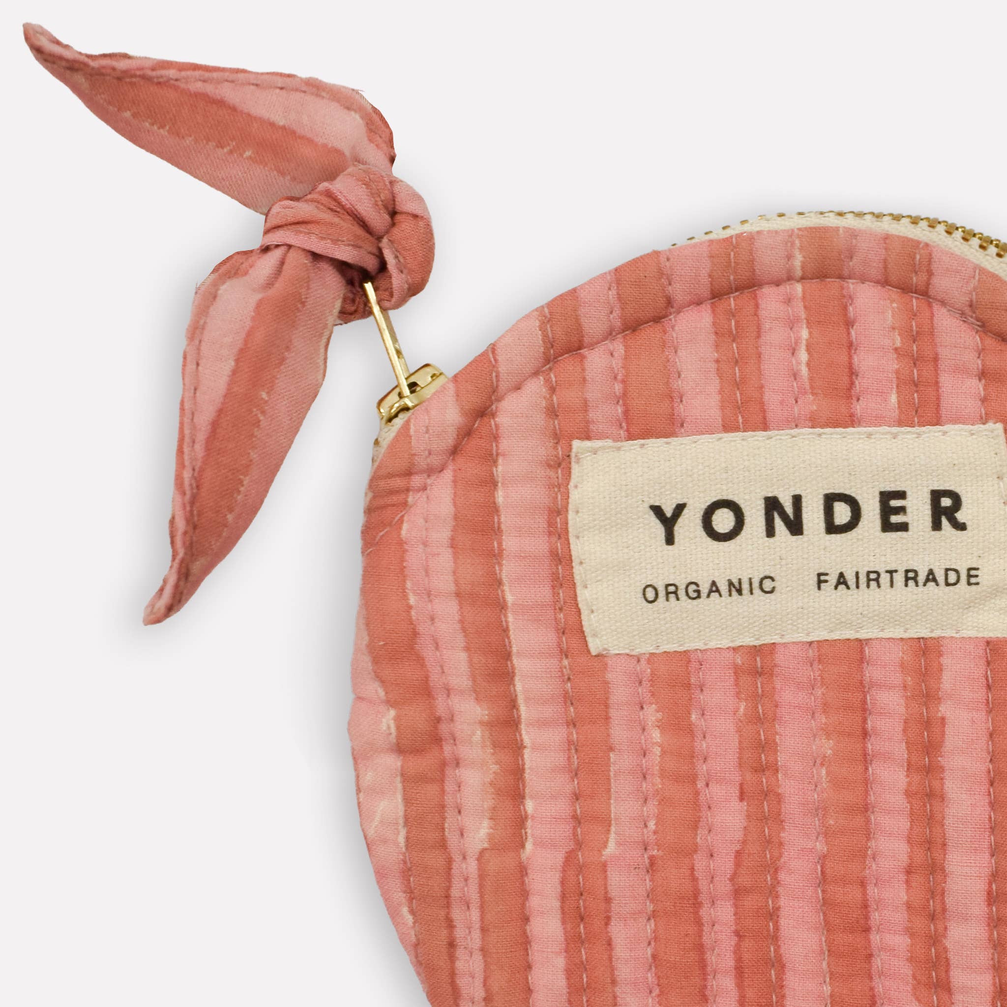 Candy stripe rhubarb quilted coin purse for kids, YONDER