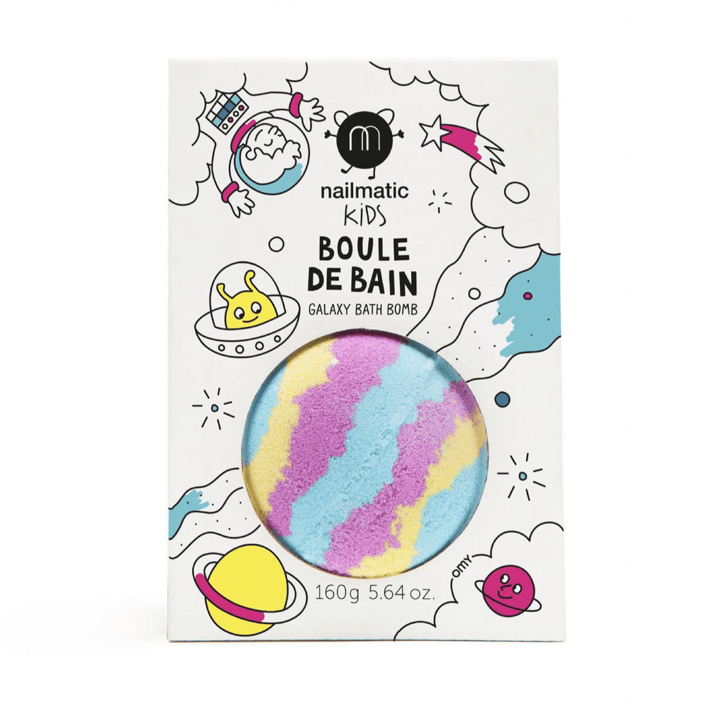 Nailmatic Galaxy bath bomb for kids, children's bath bomb