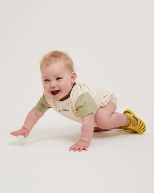 Devon Pistachio Baby Romper