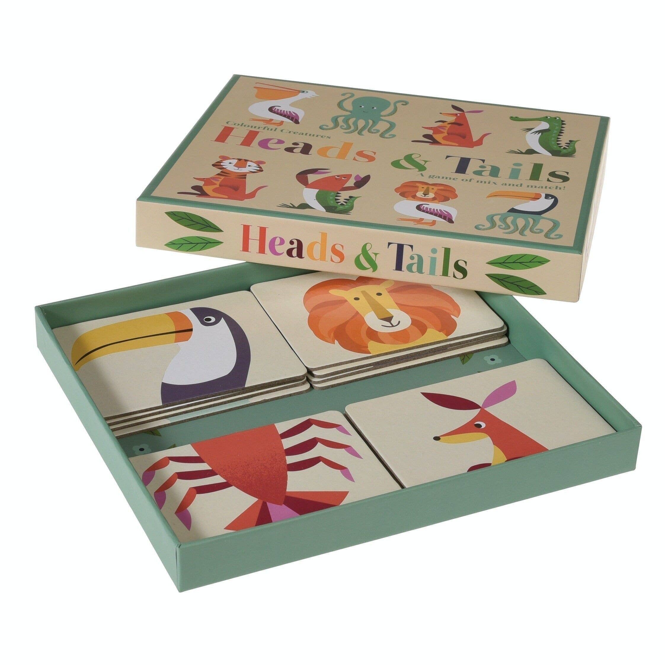 Heads And Tails Game - Colourful Creatures
