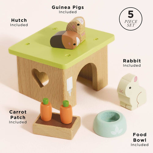 Le Toy Van bunny and guinea pig pet animal set, kids' wooden play toy
