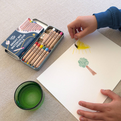 Bright mix watercolour pencils set for children, Cotton Twist