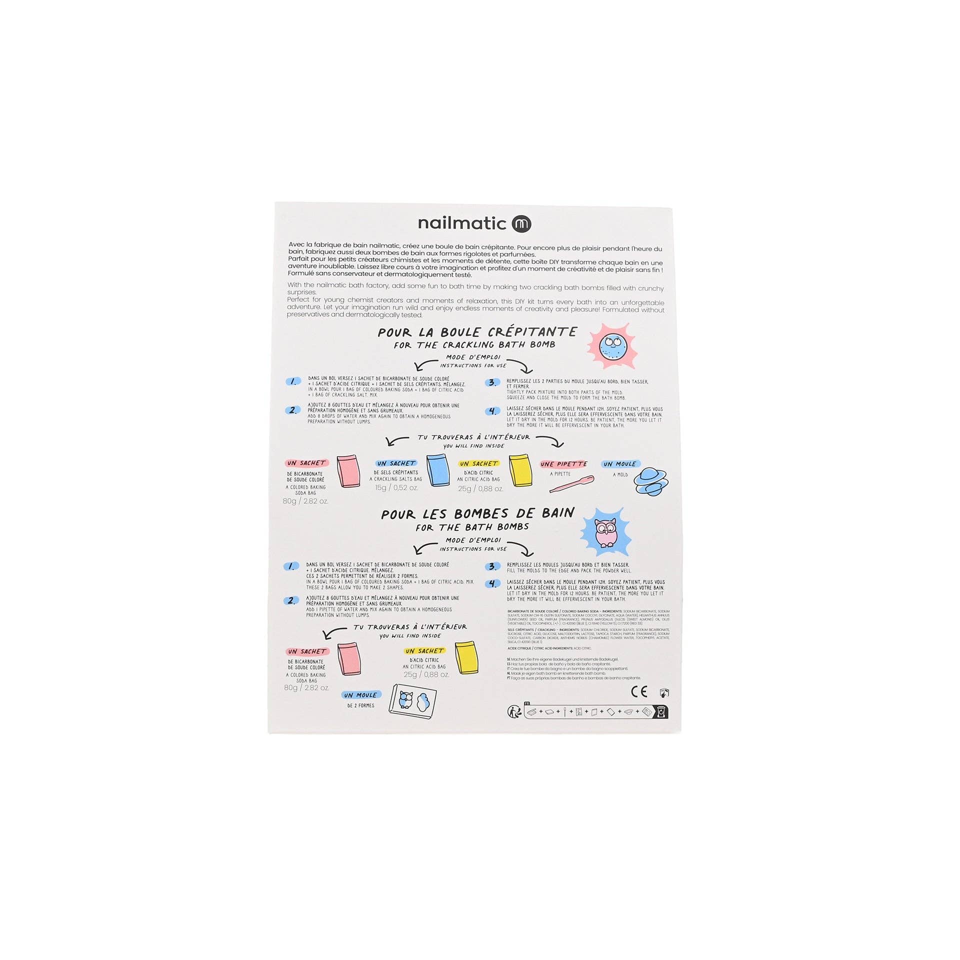 Nailmatic Set DIY: Crackling Bath Bomb & Bath Bomb