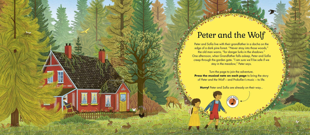 The Story Orchestra Peter and the Wolf musical children's book, The Quarto Group