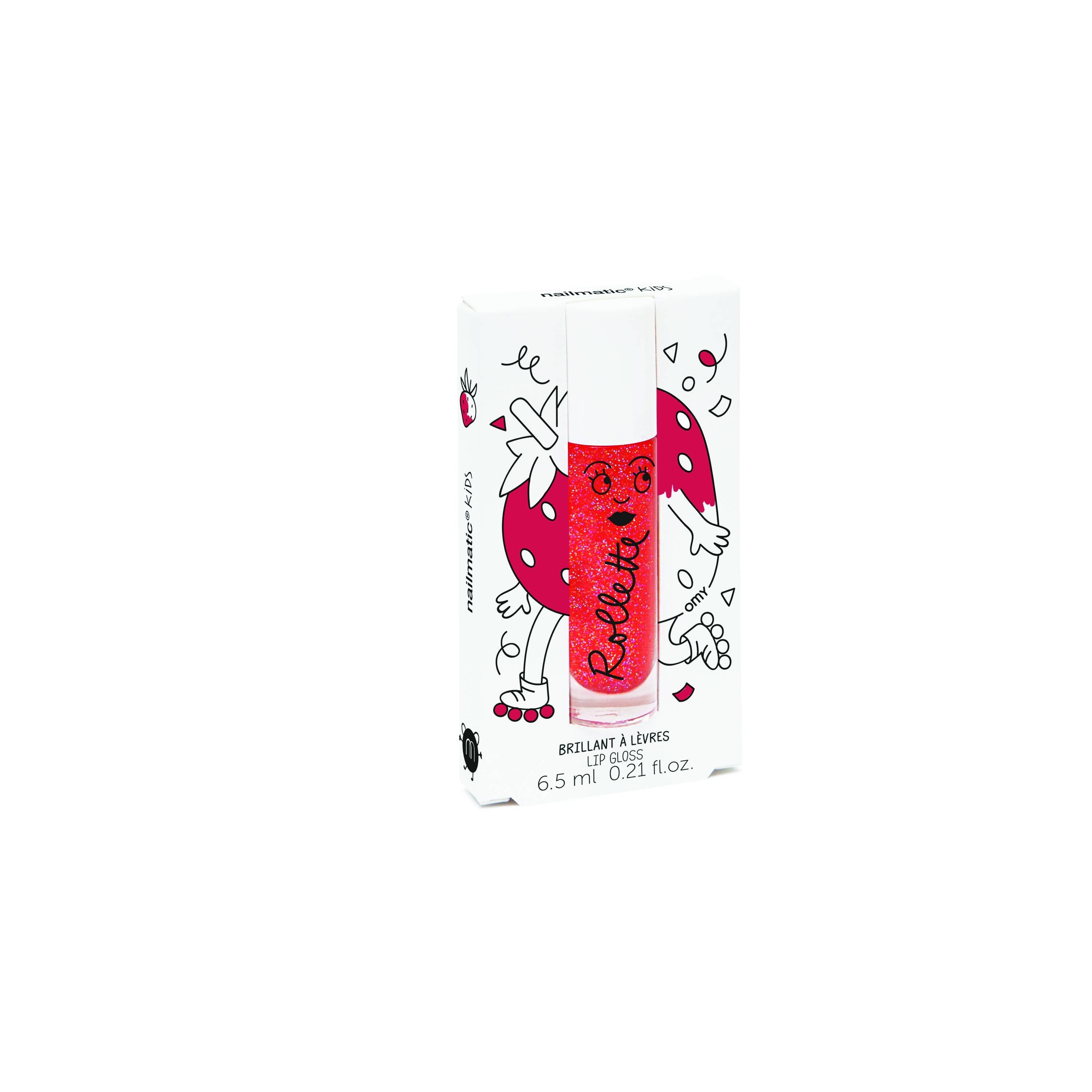 Nailmatic strawberry lip gloss for kids, children's lip gloss