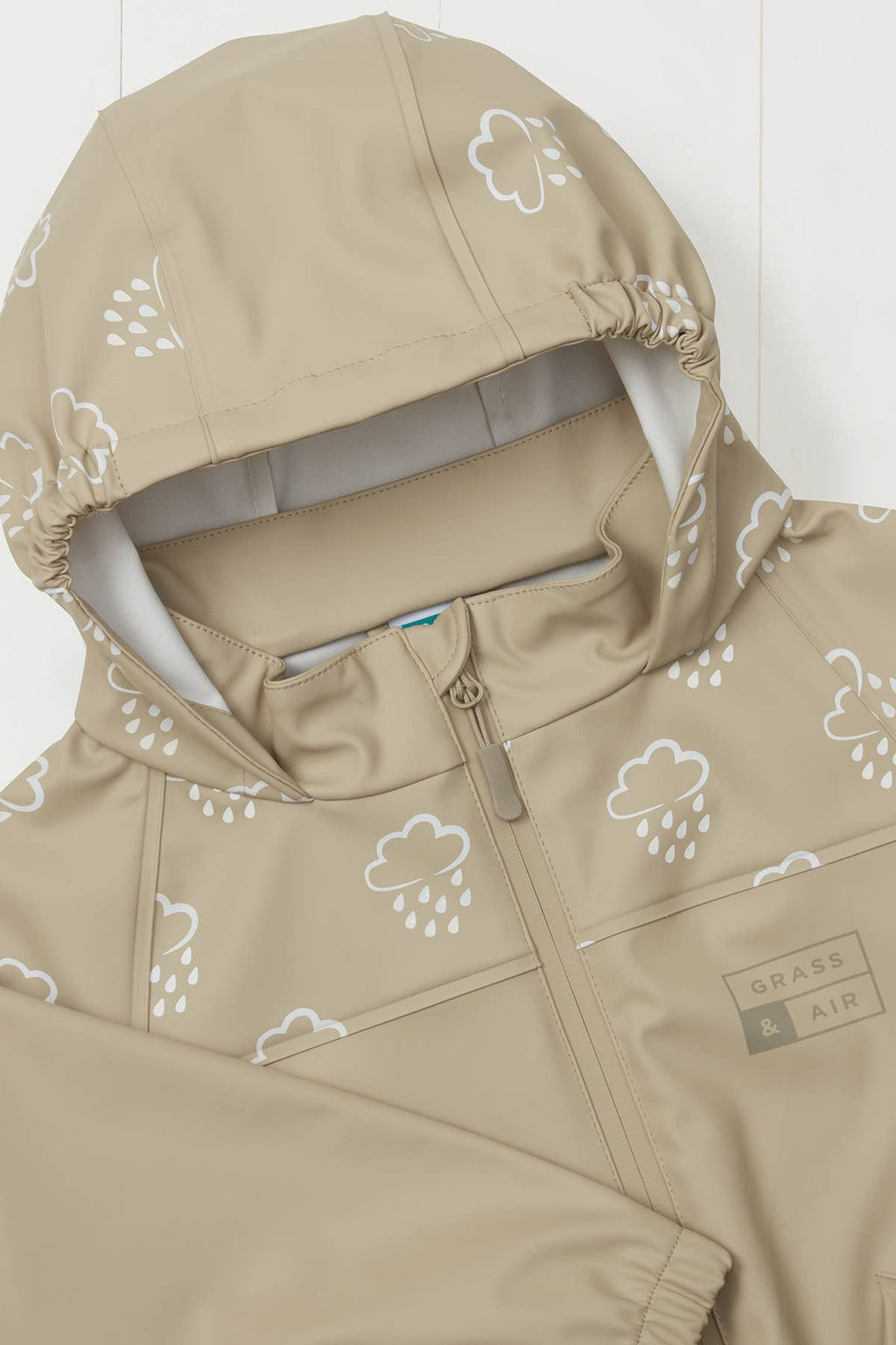 Stone Colour Changing Kids Rain Jacket