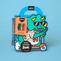 Dino super colouring and stickers activity book for kids, OMY
