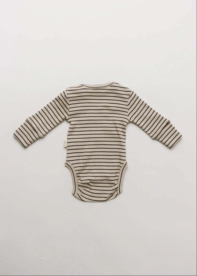 Claude & Co Milking It Coco Stripe Bodysuit