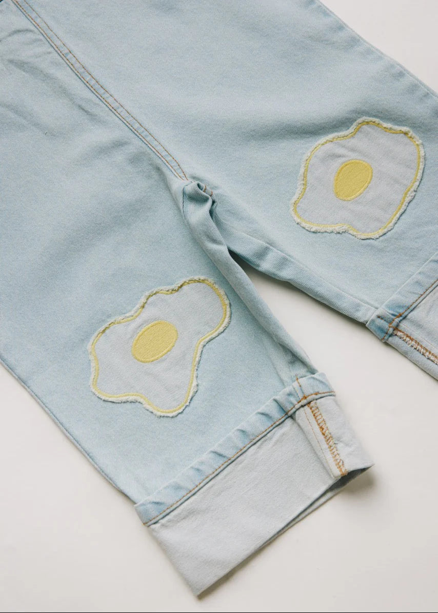 Claude & Co Blythe Egg Patch Denim Dungaree