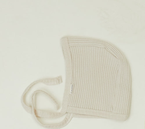 Baby oat rib bonnet, children's knitted hat, Claude & Co