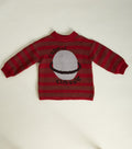 Kids' Saturn maroon knitted sweater, children's jumper, Claude & Co