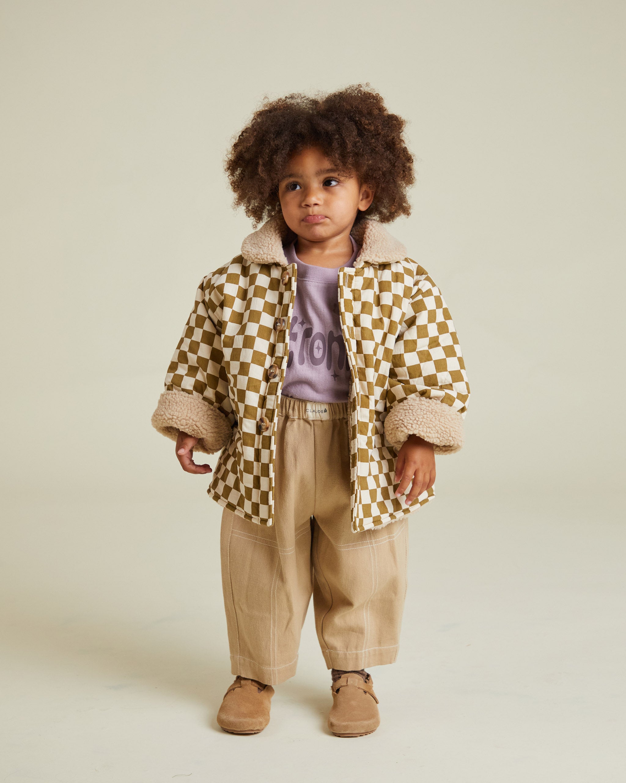 Claude & Co Emery Coco Checkerboard Coat