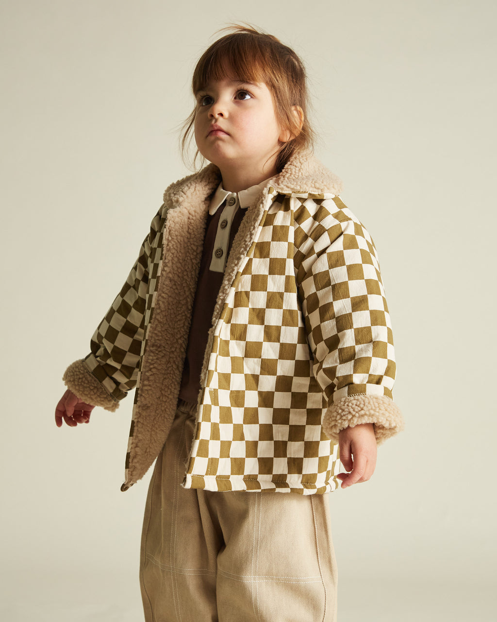 Claude & Co Emery Coco Checkerboard Coat