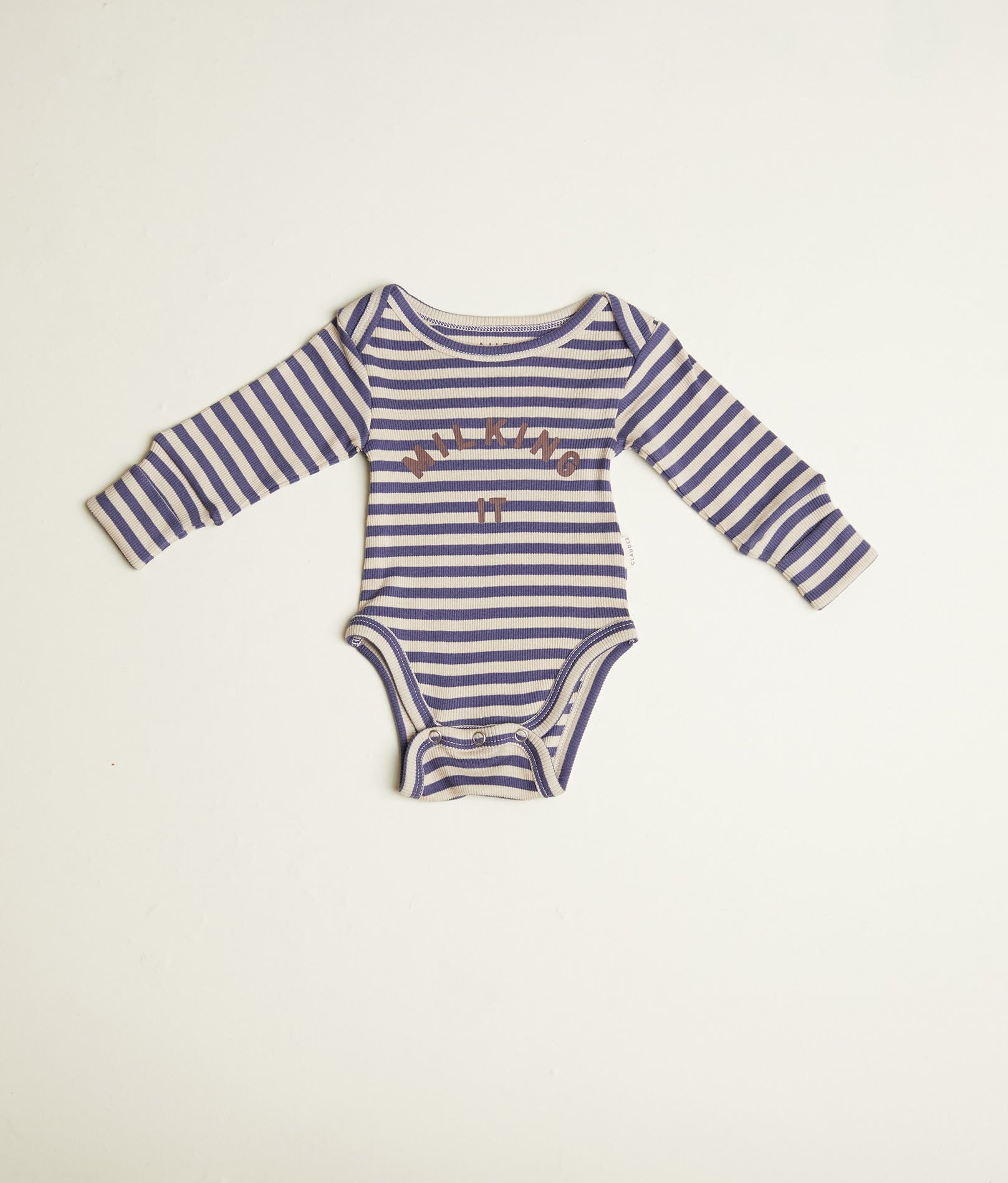 Claude & Co Milking It Inky Stripe Bodysuit