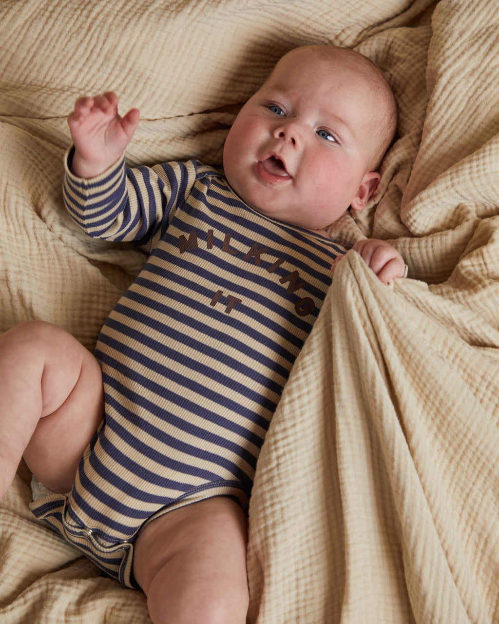 Claude & Co Milking It Inky Stripe Bodysuit