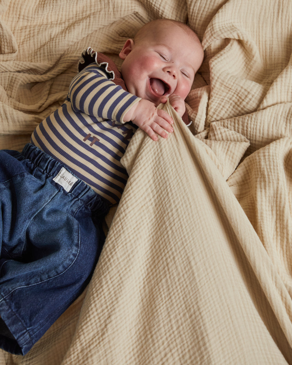 Claude & Co Milking It Inky Stripe Bodysuit