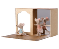 Maileg Ballet mice in dance studio, Little sister and brother