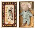 Maileg little brother mouse in matchbox, miniature toy for children