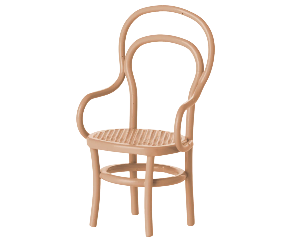 Maileg Vintage chair, Mouse - Dark powder