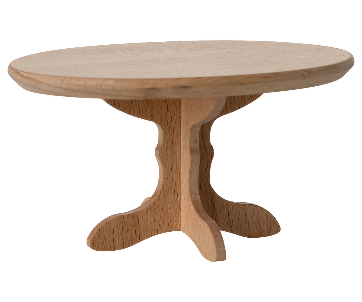 Maileg Oval dining table, Mouse - Nature