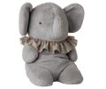 Maileg Elephant plush, Big - Blue/grey