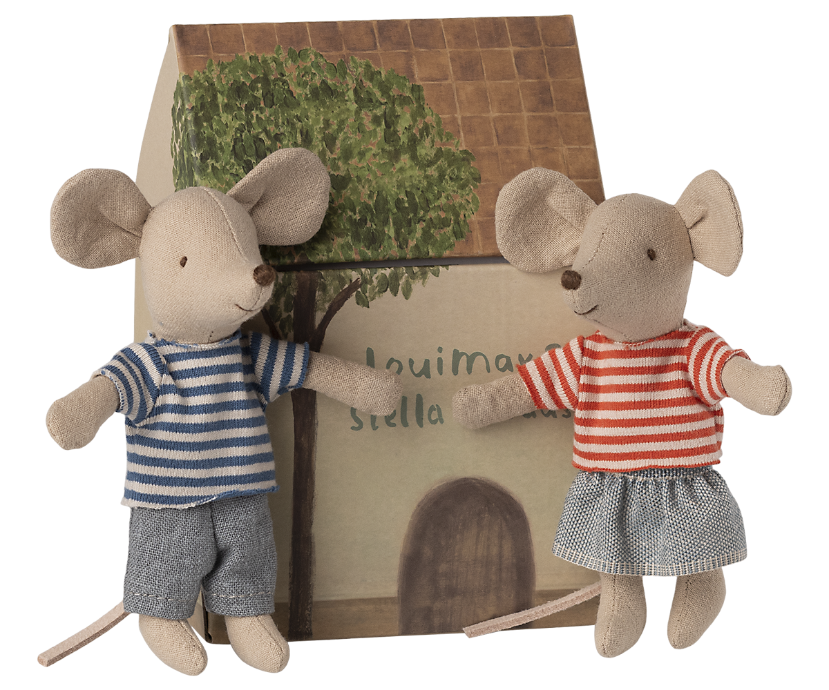 Maileg LouiMax & Stella, Little Brother & Sister Mice