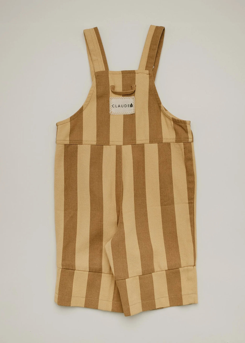 Claude & Co Blythe Banoffee Stripe Dungaree