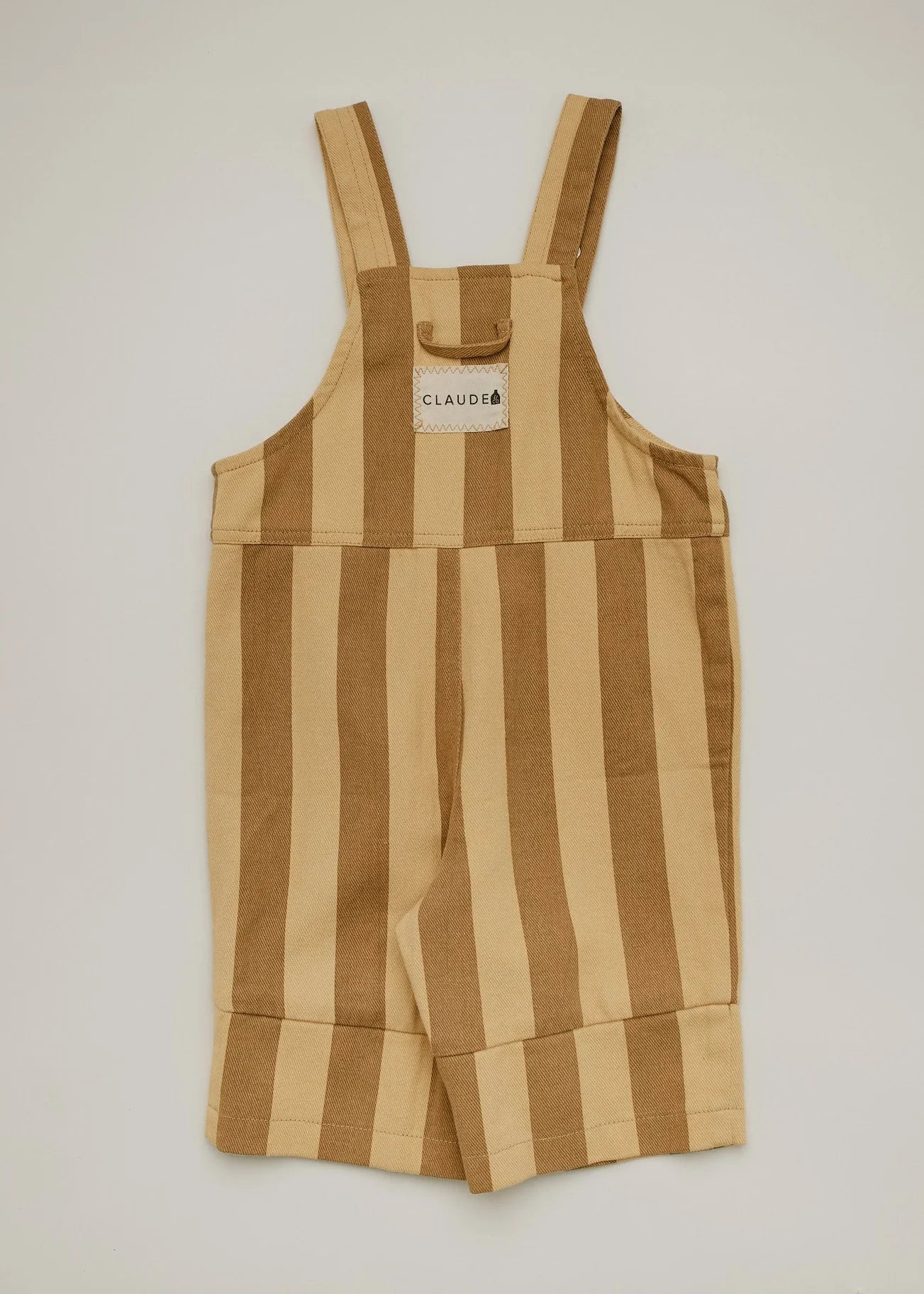 Claude & Co Blythe Banoffee Stripe Dungaree