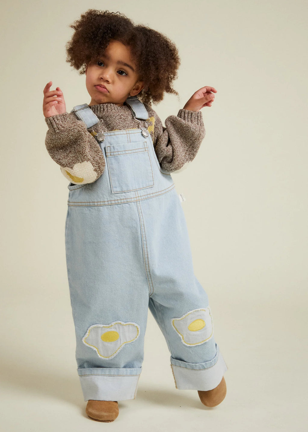 Claude & Co Blythe Egg Patch Denim Dungaree