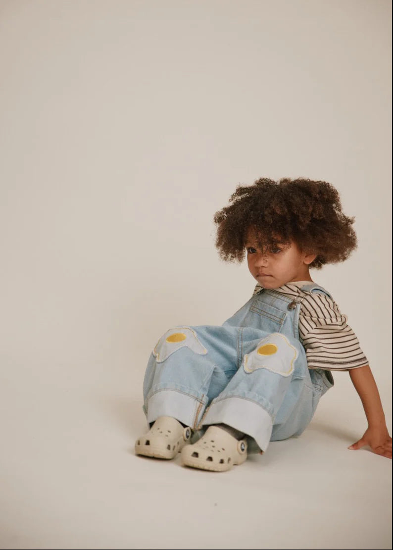 Claude & Co Blythe Egg Patch Denim Dungaree