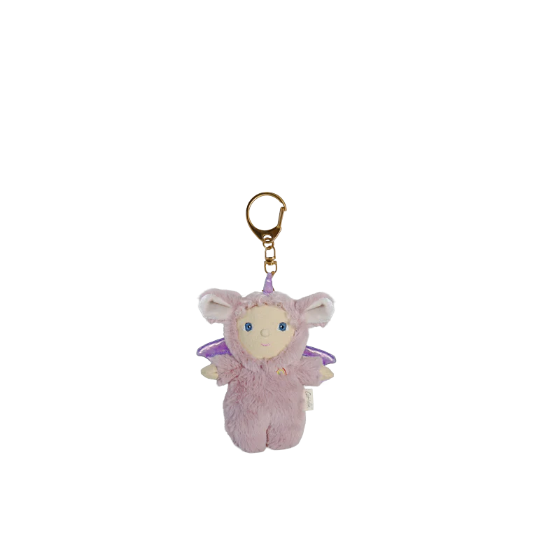 Olli Ella Dinky bag charm Una the unicorn, plush bag clip, Cucurucu