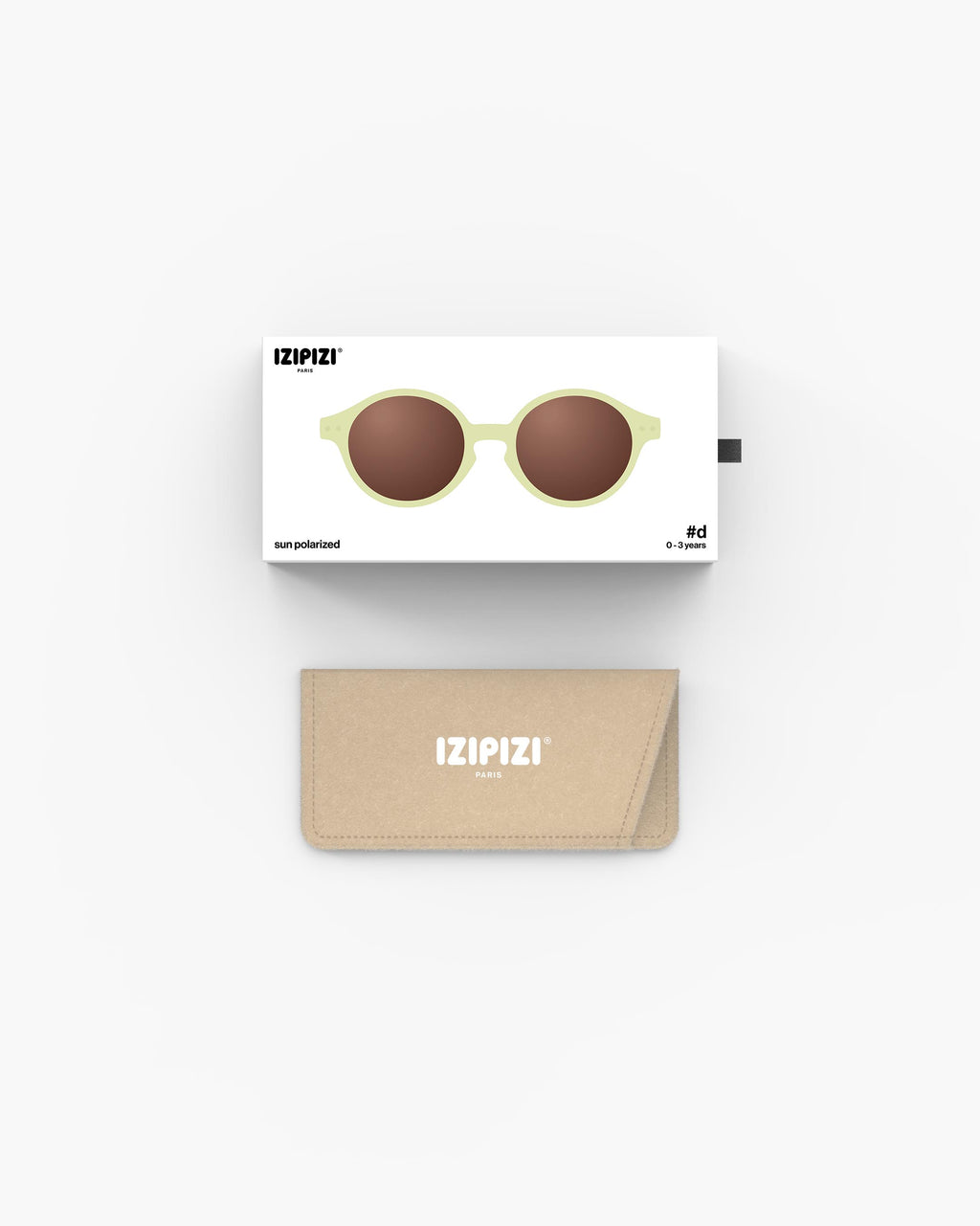 Izipizi Baby Sunglasses #D – Vanilla (0–3 Years)