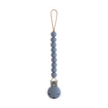 Mushie Hera silicone pacifier clip in Tradewinds