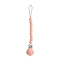 Hera powder pink pacifier clip, baby dummy clip, Mushie