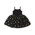 Bob & Blossom Black & Gold Glitter Heart Dress