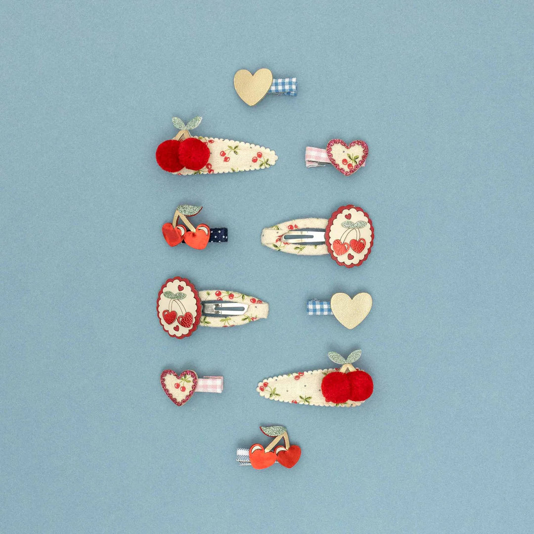 Mimi & Lula Red cherries mini clips